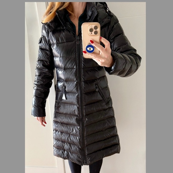 Moncler Women’s Long Down Puffer Coat – Black, Size Small - Picture 3 of 6